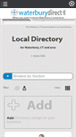 Mobile Screenshot of directory.waterburydirect.info